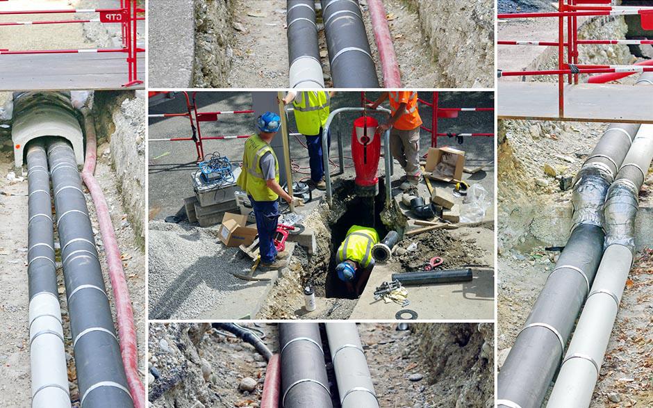 travaux assainissement Saclay